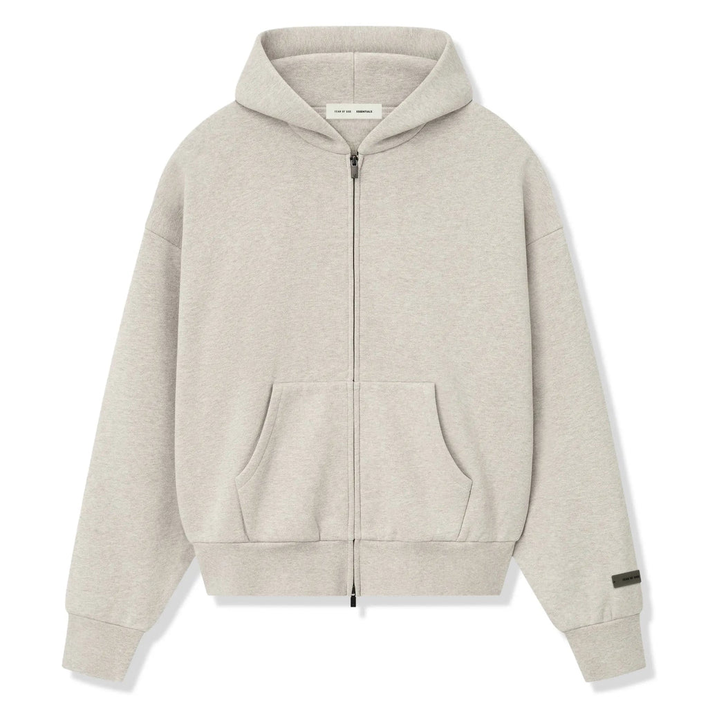 Fear Of God Essentials Classic Heather Stone Zip-Up Tracksuit (SS25)