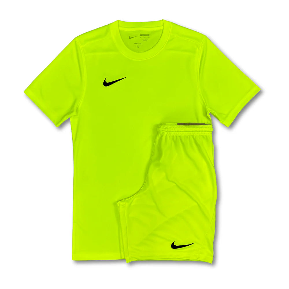 Nike Dri Fit Academy Top and Shorts Gym Training Set - Volt - New