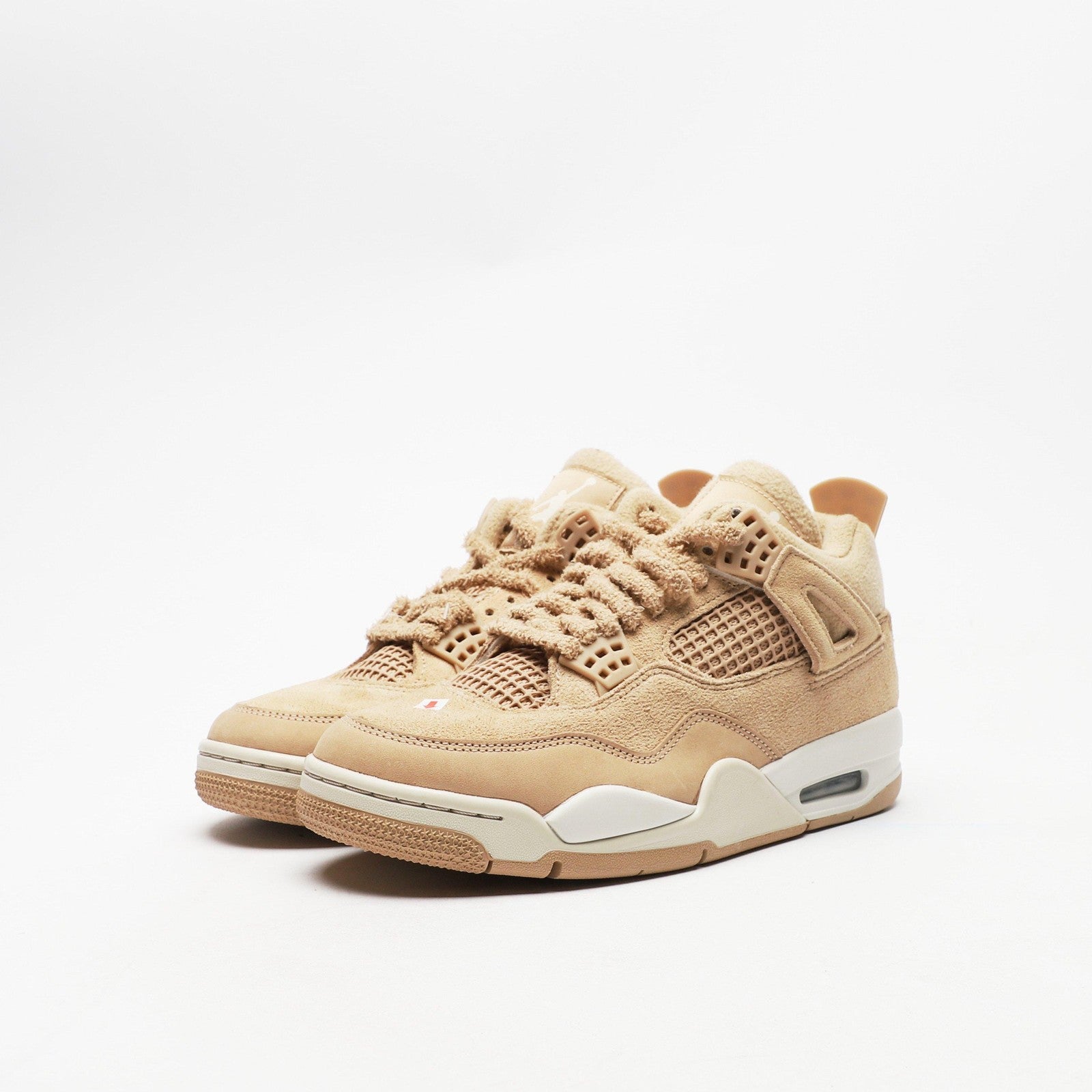 JORDAN Air 4 Retro 'Cozy Girl' Women's Beige Trainers - New 🏴