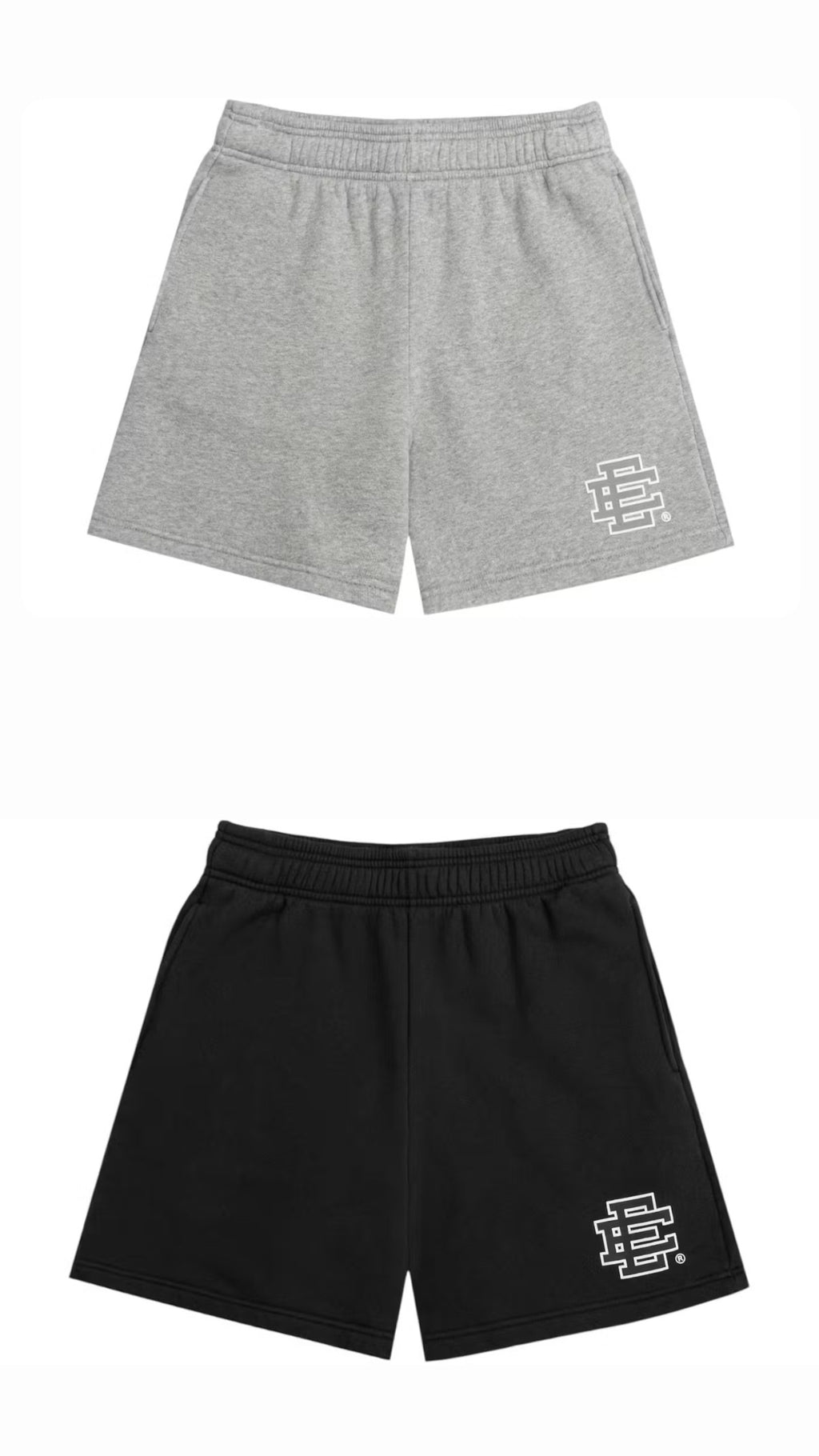 Eric Emanuel EE Basic/Core Sweat Shorts Black/ Grey