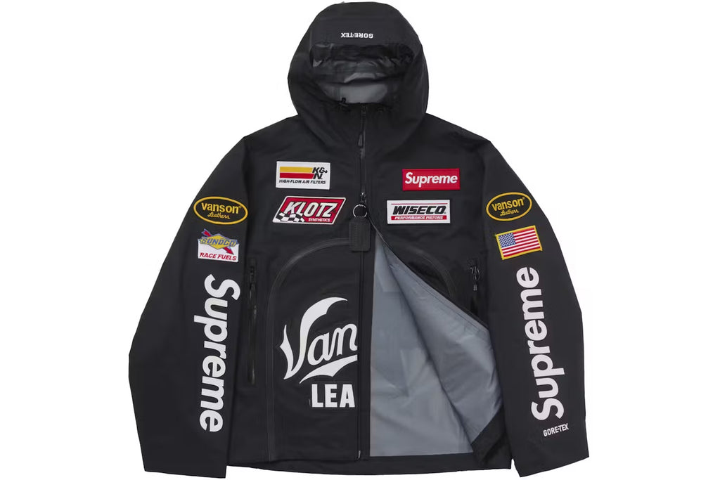Supreme Vanson Leathers GORE-TEX Shell Jacket - Black - Small 🌀