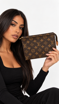 Louis Vuitton Monogram Partition Wristlet Clutch Pouch - Authenticity Guaranteed