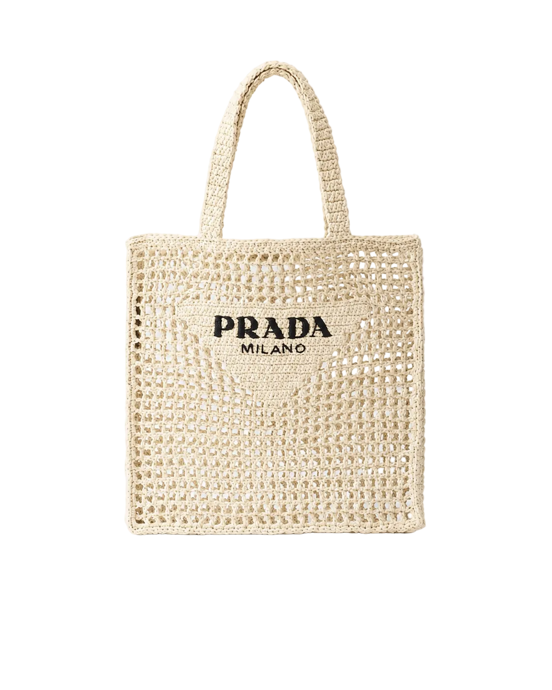 Prada Crochet Tote Bag - Natural 🔌