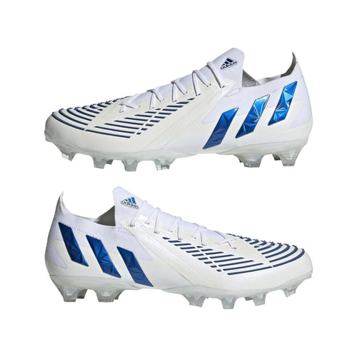 Adidas Unisex Predator Edge.1 Low AG Football Boots / White Blue - New 🏴