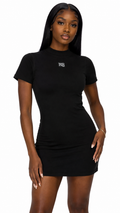 Alexander Wang Logo Printed Bodycon Mini Dress - Authenticity Guaranteed
