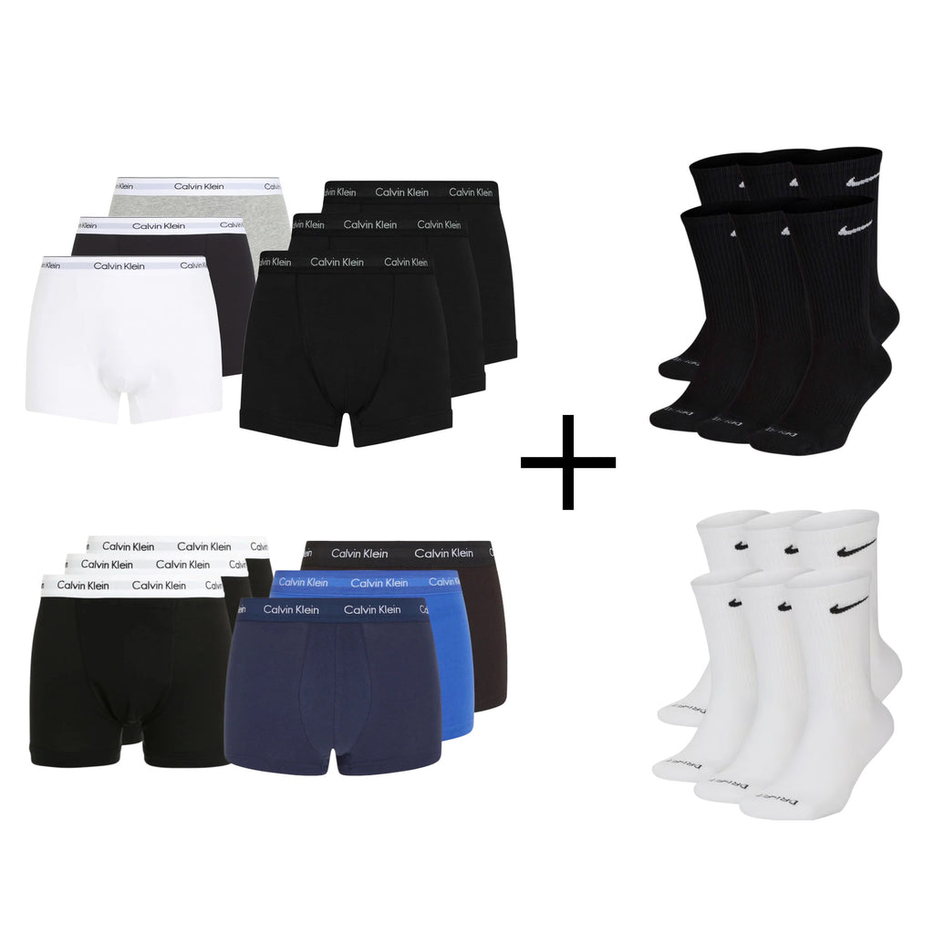 Calvin Klein Boxers + Nike Socks