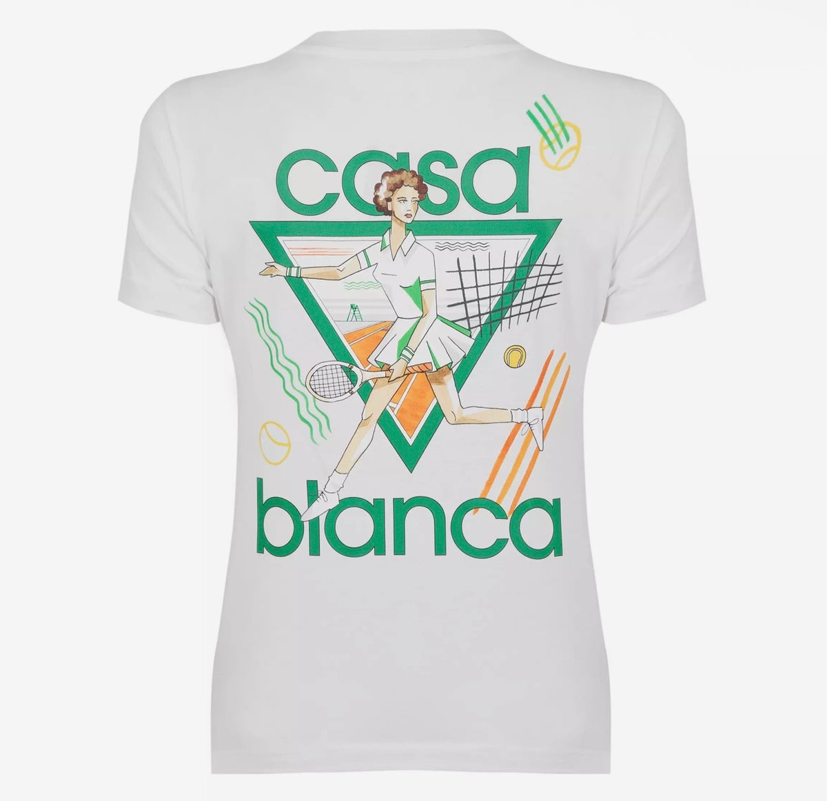 Women's Logo Cotton Cropped Tennis T-Shirt - Authenticity guaranteed