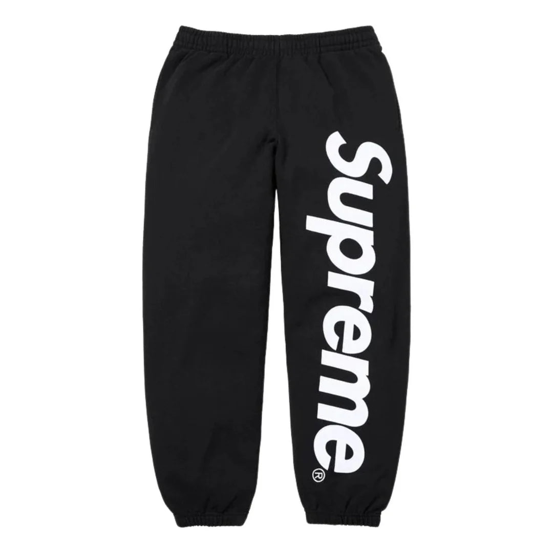Supreme - SS26 Satin Appliqué Sweatpants 'Black'