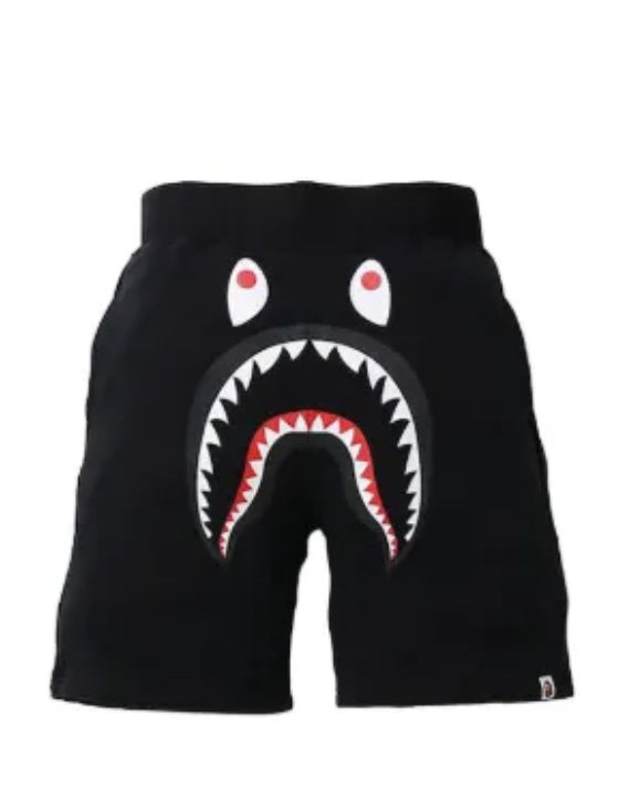 A Bathing Ape - BAPE -Black Shark Shorts