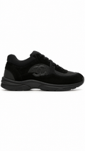 Chanel CC Classic Suede Runners Trainers - Black