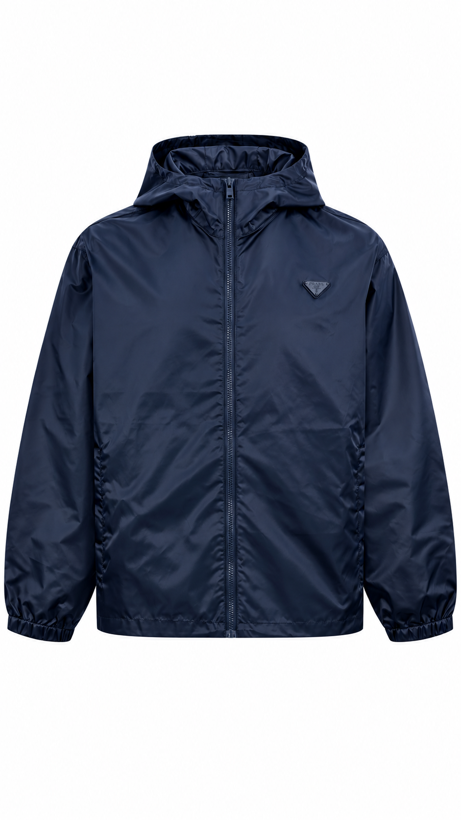 Prada Re-Nylon Baltic Blue Rain Jacket - Small