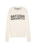 Satoshi Nakamoto Long Sleeve T Shirt White
