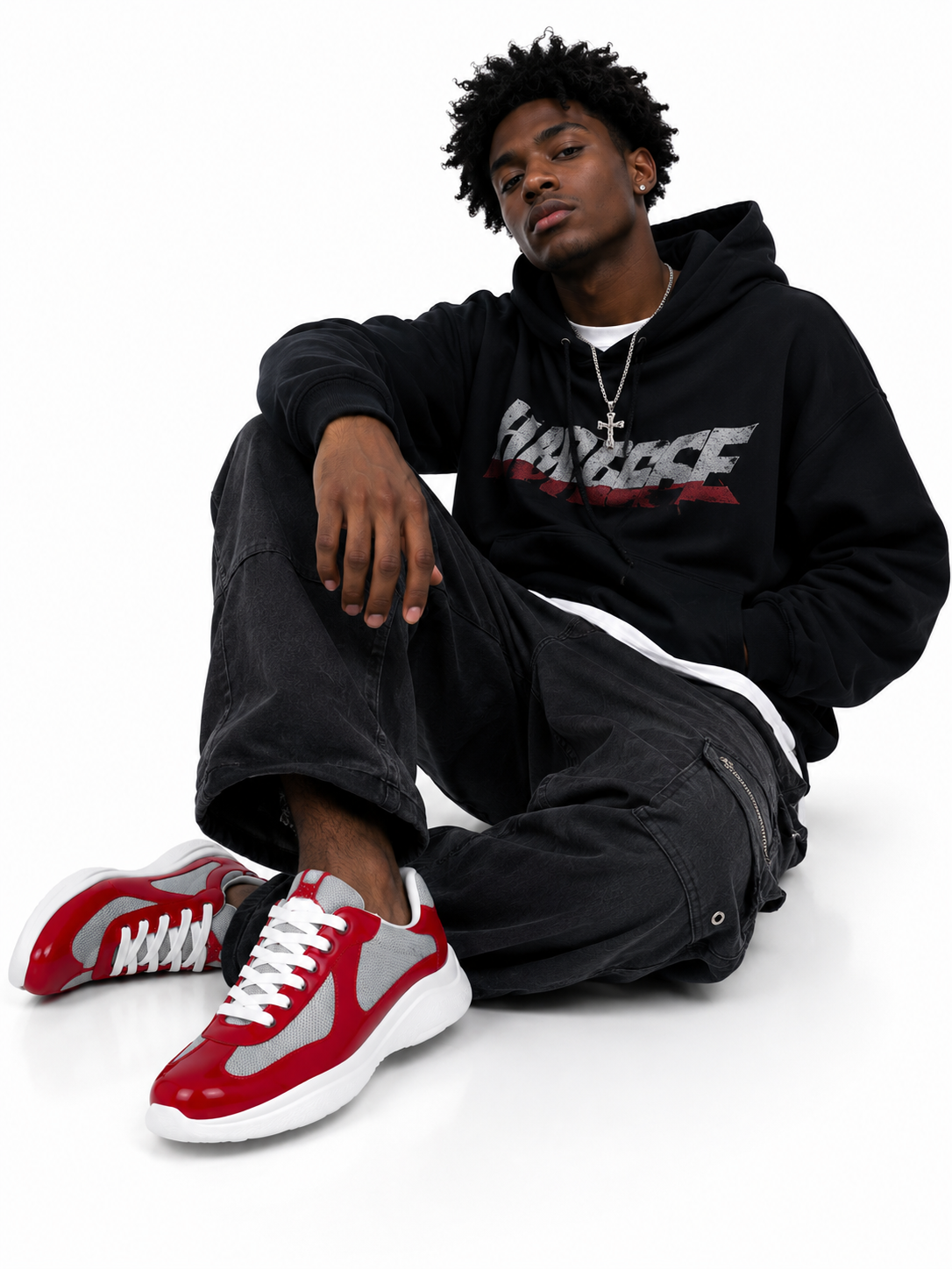 Prada America's Cup patent-leather sneakers