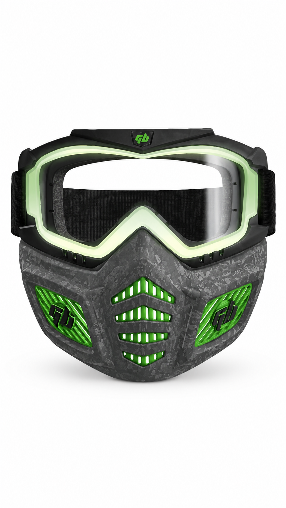 GEL BLASTER Elite Face Mask - Black & Green