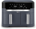 Tefal EY942BG0 Air Fryer Easy Fry Dual XXL No Oil 8+ Portions 8L 2700w Java-Grey - New 🏴