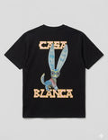 Casablanca Paris Fennec Fox Graphic T-Shirt Black Large Tennis Club