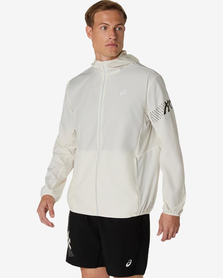 Asics White Icon Jacket - S M L 🔌