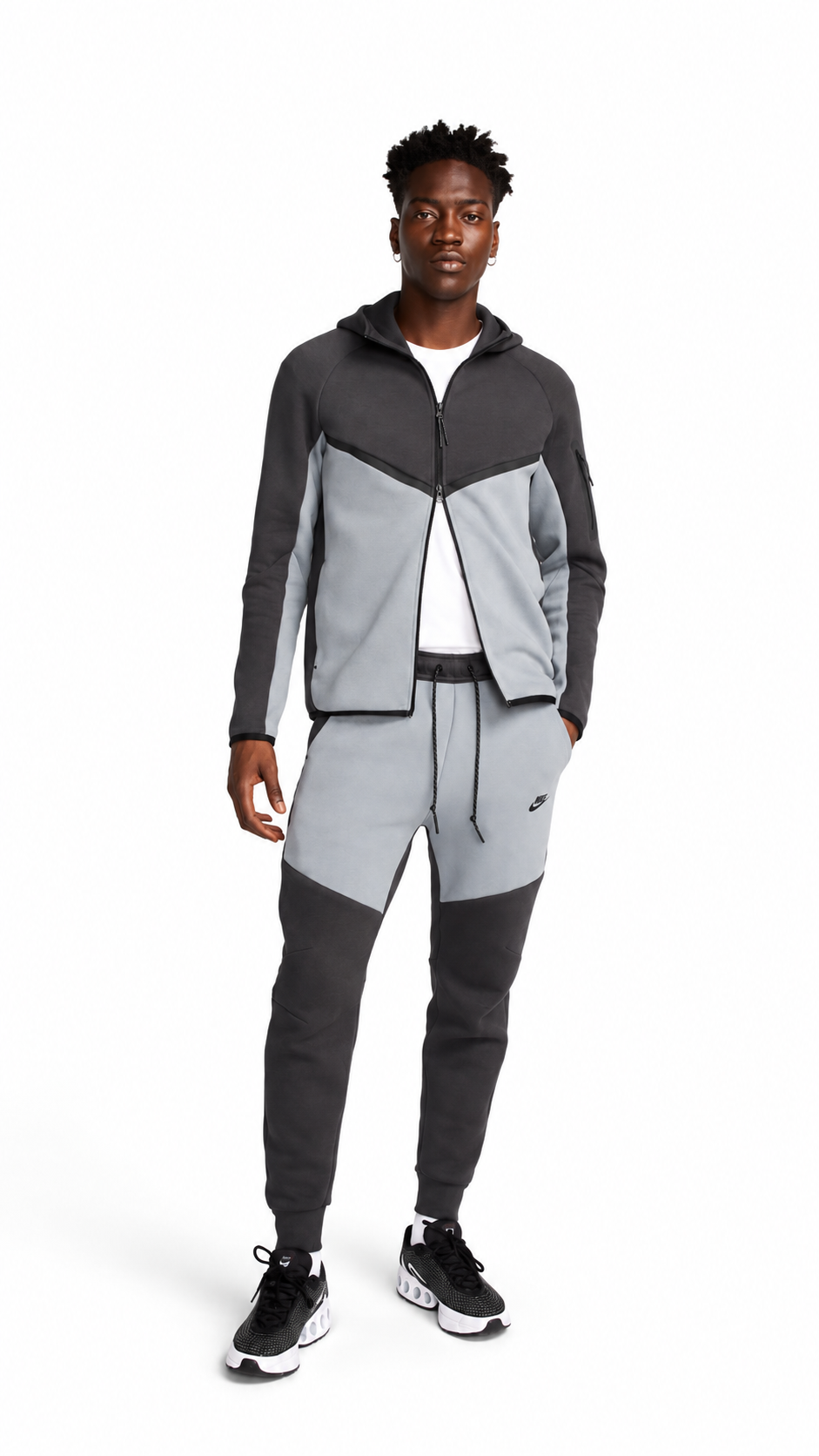 Nike Tech Full-Zip Windrunner Tracksuit “Anthracite/Cool Grey/Black” Authenticity Guaranteed