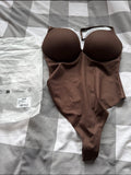 SKIMS Ultimate Push Up Thong Bodysuit, Cocoa, Size Large, BNWT ✅