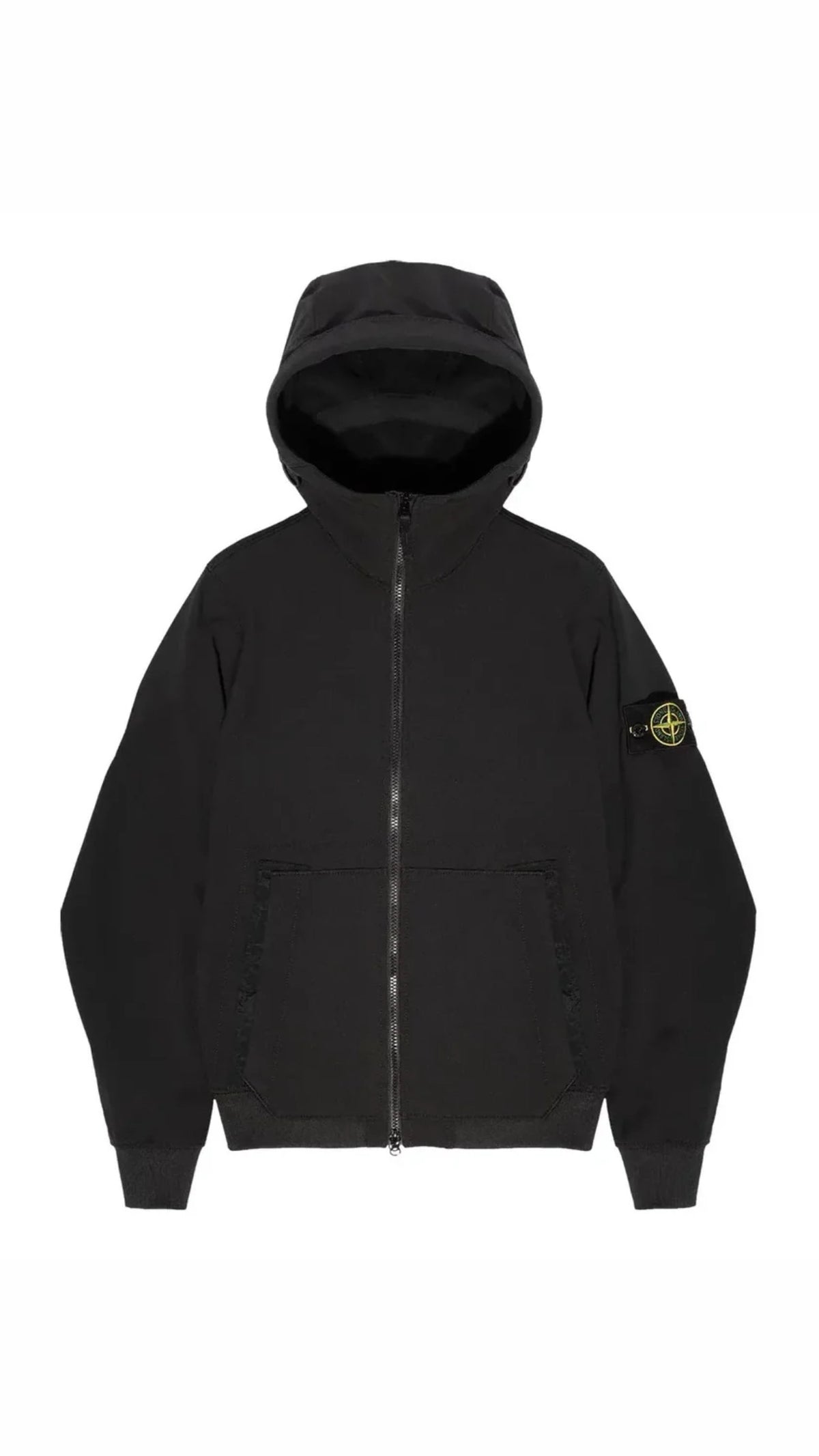 Stone Island Soft Shell R Hooded Jacket Black
