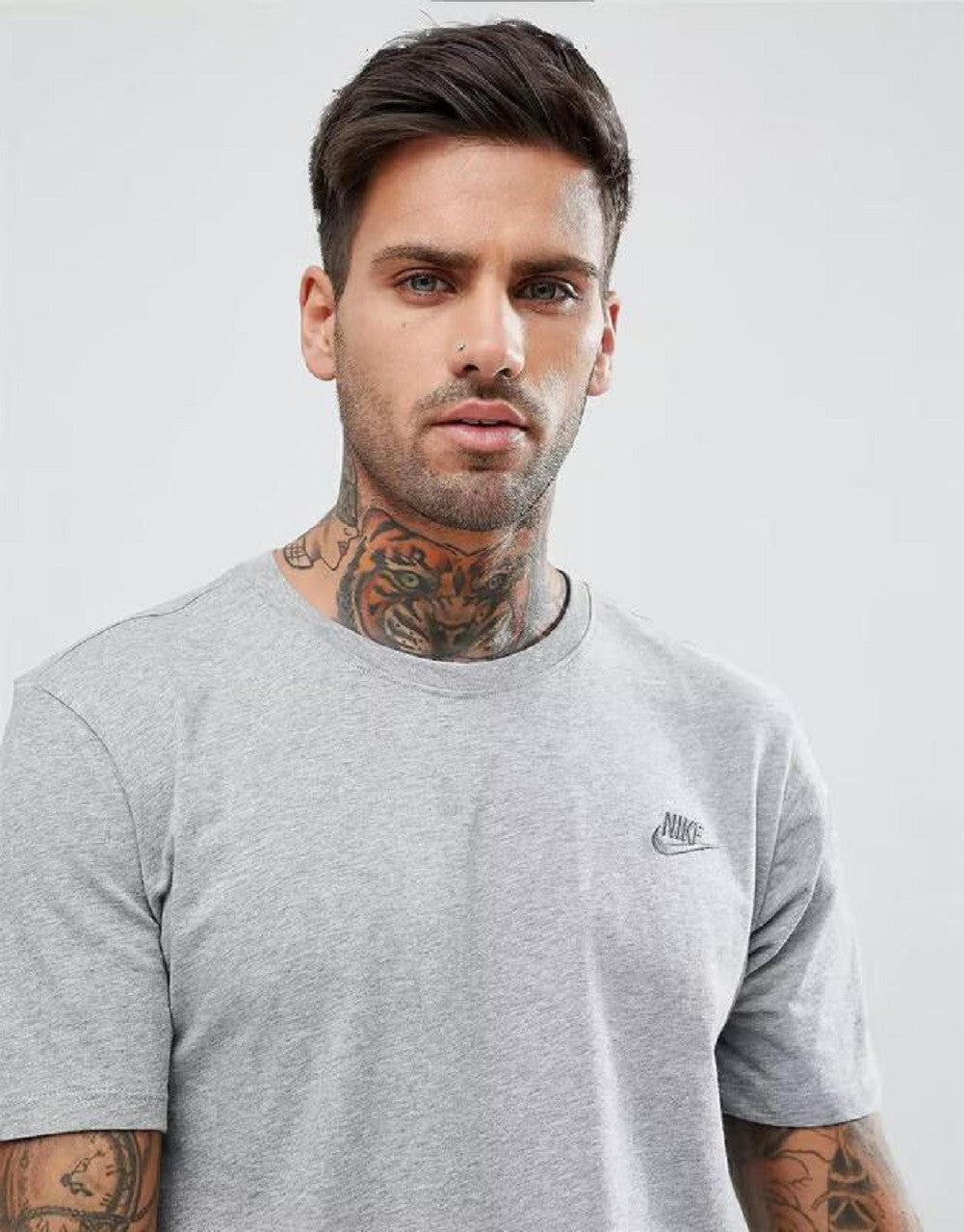 Men's Nike T-Shirt Cotton Crew Short Sleeved Casual Gym Tee - New 🏴