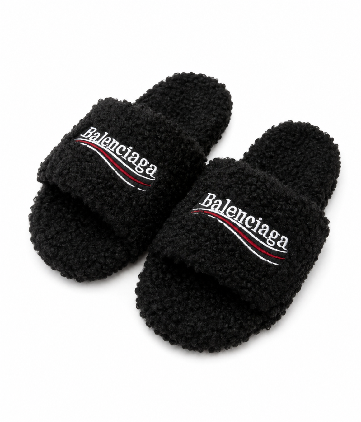 Balenciaga Fluffy Slides - Size 5
