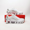 NIKE Shox TL Men's White/Silver Trainers - New 🏴