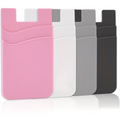 Silicone Credit Card ID Cash Holder Wallet Pouch Stick-On Mobile Phone Pocket - New 🏴