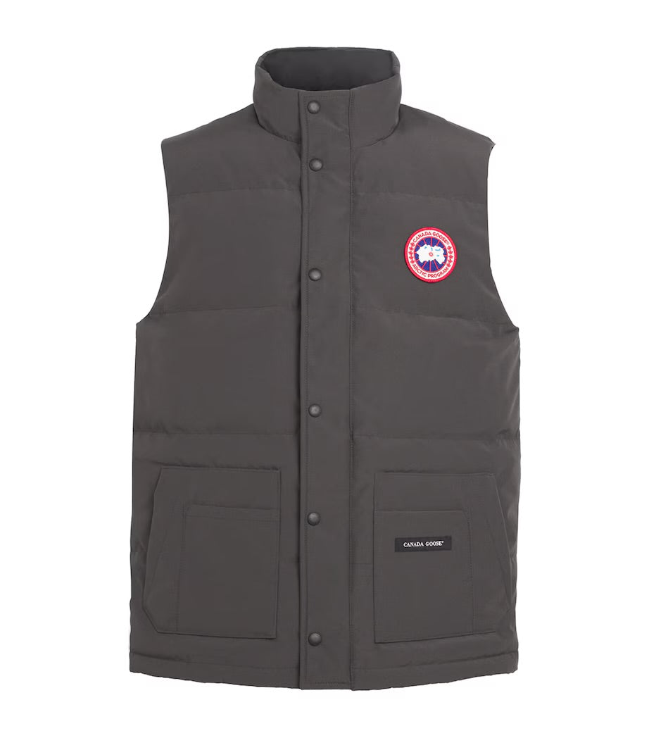 Canada Goose Freestyle Logo-Patch Quilted Shell Gilet ‘Grey’