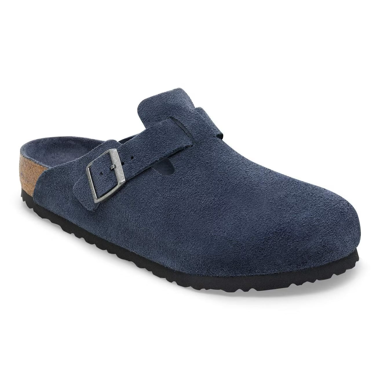 Birkenstock Taupe Suede Leather Boston Soft Footbed - New 🏴