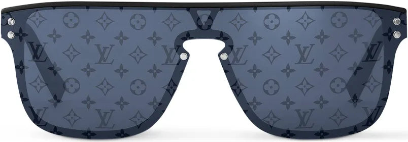 Louis Vuitton LV Waimea Sunglasses Black/Blue Reflective Authentic