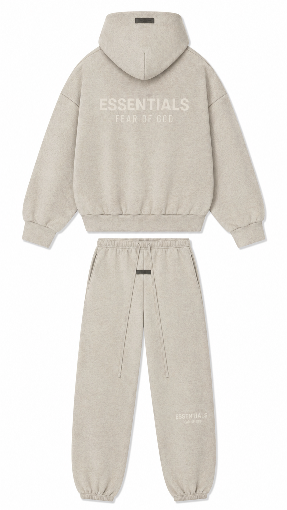 Fear Of God Essentials ‘Heather Stone’ Metallic Tracksuit (SP25)