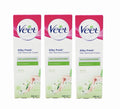 Veet Silky Fresh Hair Removal Cream For Dry Skin Body & Legs 100ml, Pack of 3 - New 🏴