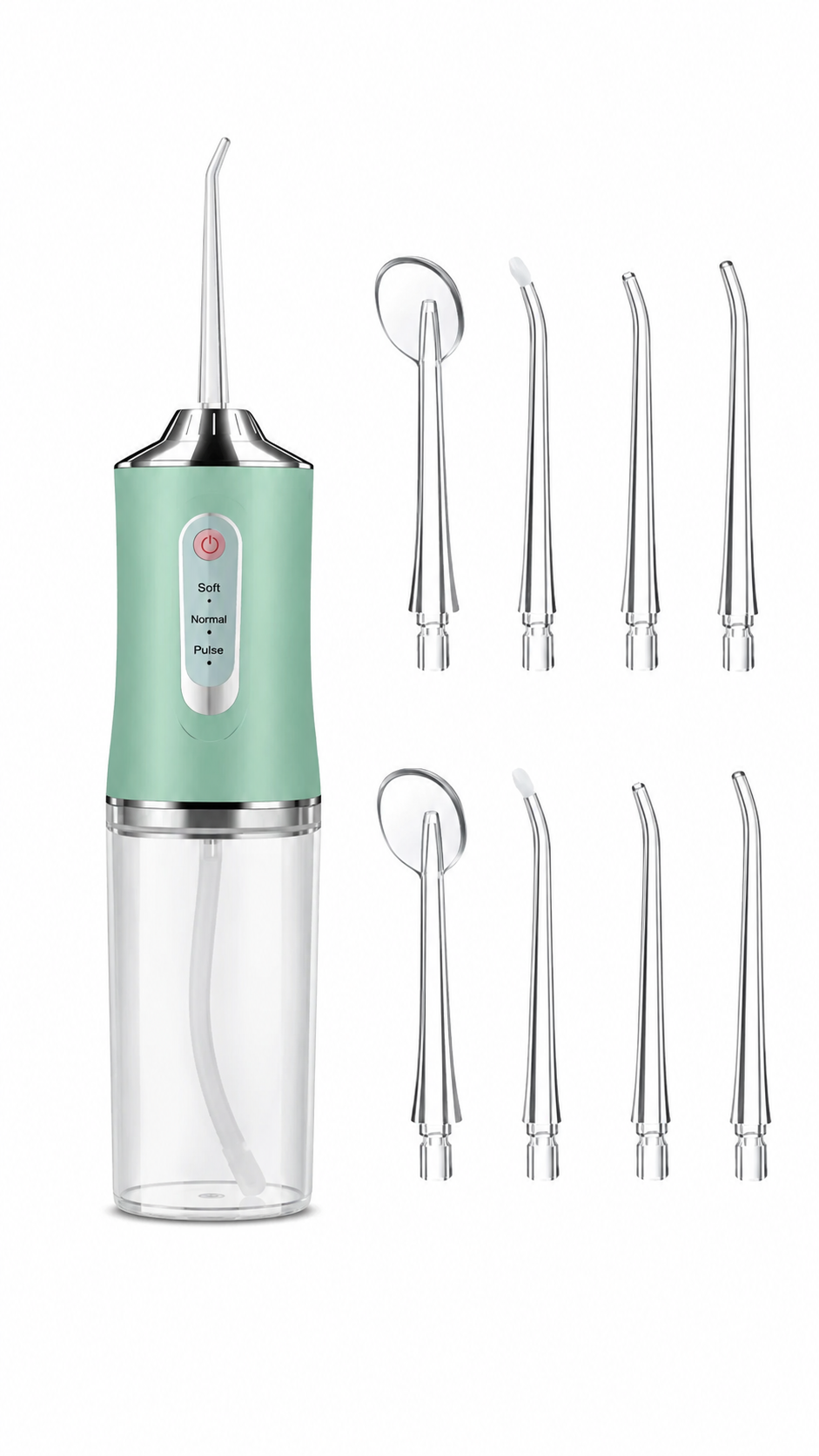 Cordless Dental Water Flosser Jet Tips Floss Oral Cleaner Irrigator Teeth