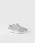 Patent leather and technical fabric Prada America's Cup sneakers