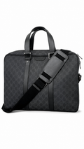 Gucci Men's GG Supreme Briefcase Black - Authenticity Guaranteed