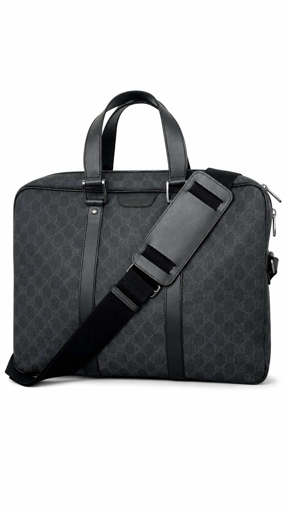 Gucci Men's GG Supreme Briefcase Black - Authenticity Guaranteed
