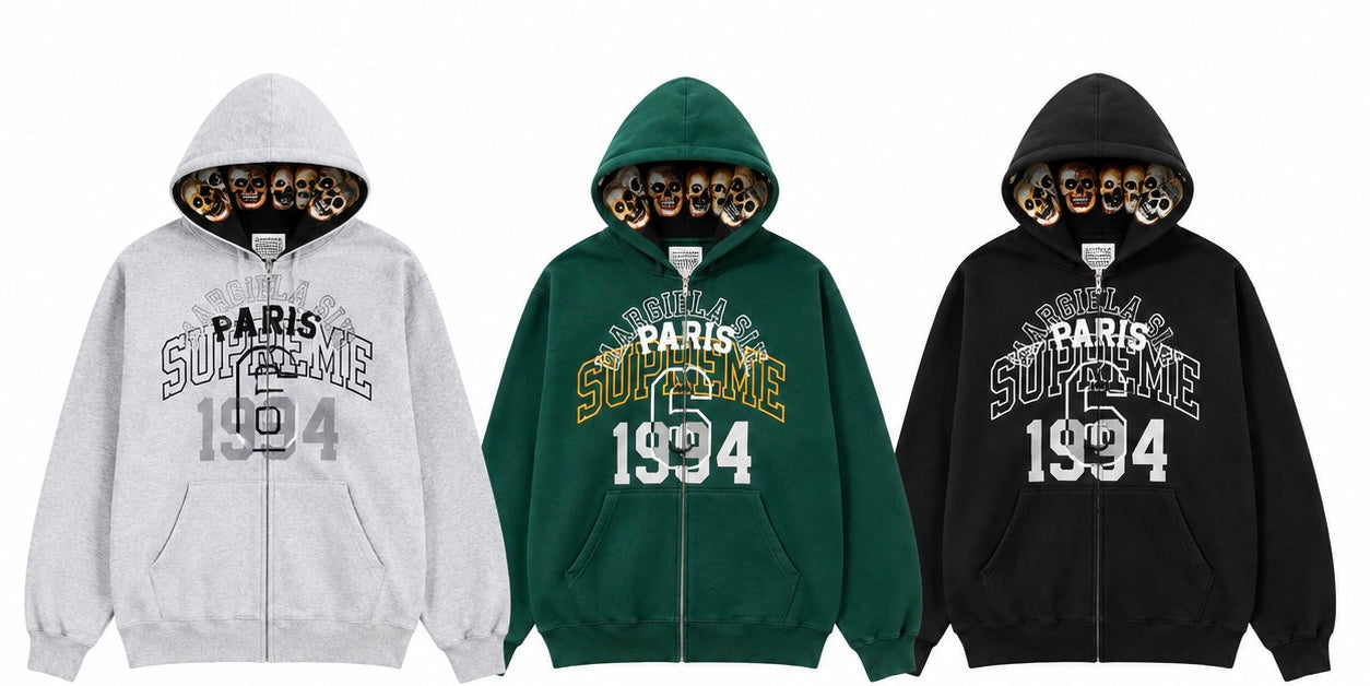 Supreme MM6 Maison Margiela Zip Up Hooded Sweatshirt✔️