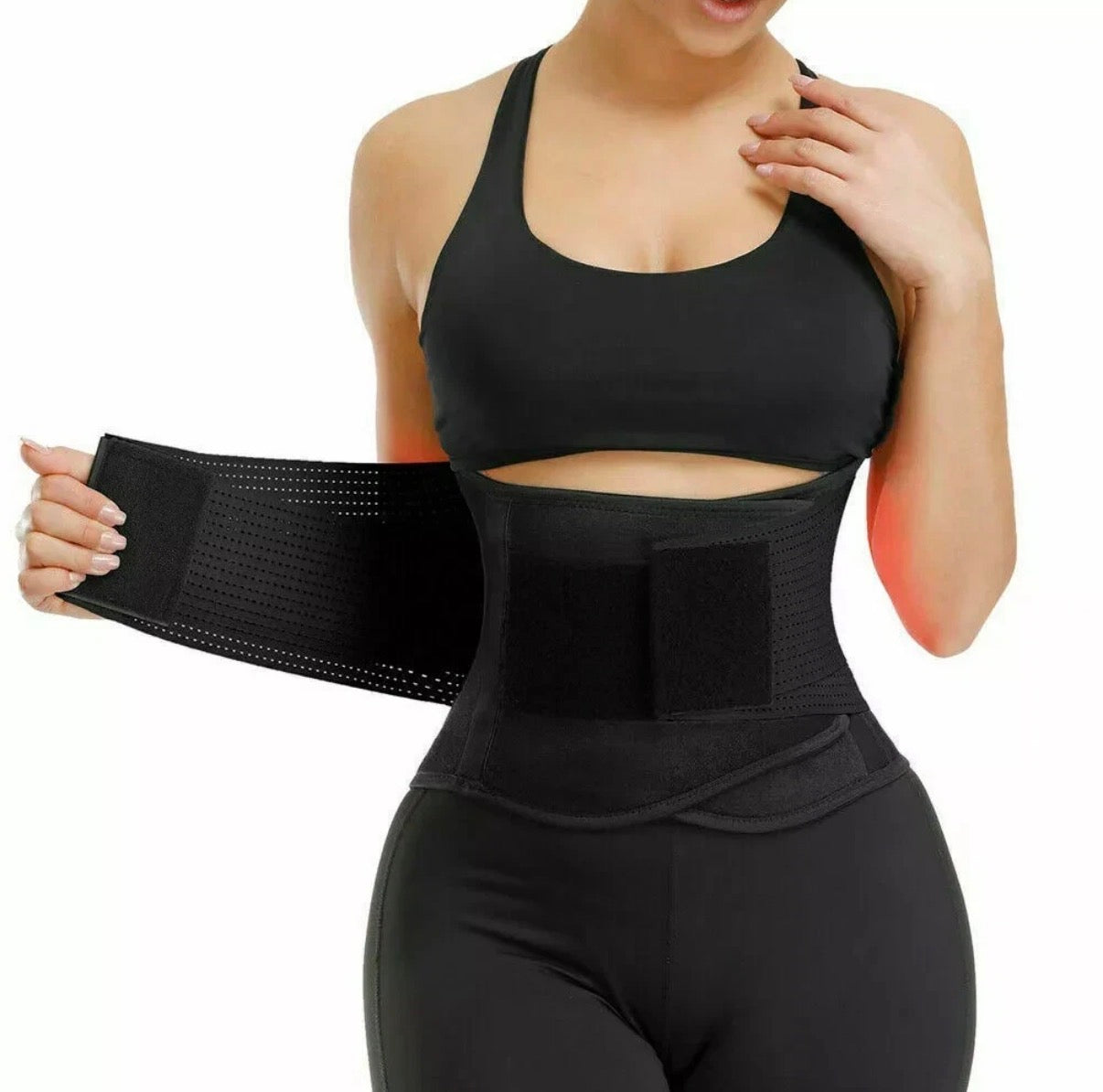 WOMEN WAIST TRAINER BODY SHAPER TUMMY CONTROL BELT BELLY FAT BURNER SLIM CORSET🏴