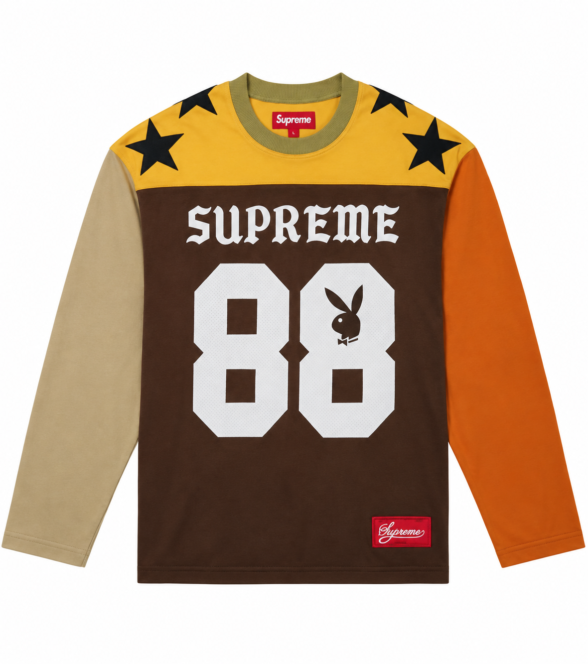 Supreme Playboy LS Football Jersey Top Camo