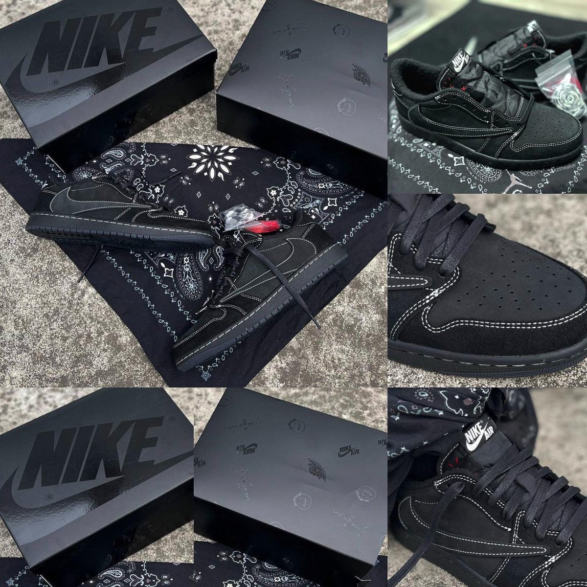 Jordan 1 Low x Travis Scott Black Phantom | Multiple Sizes 📲