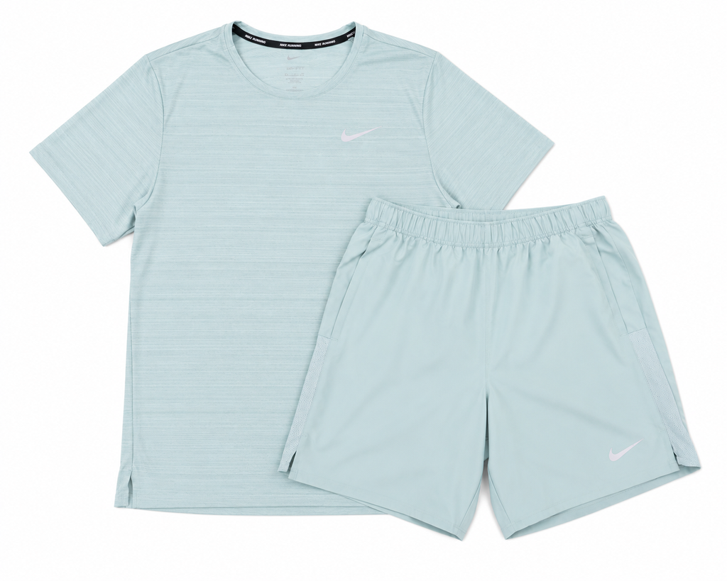 Nike Mens Top And 7” Shorts Green Set BRAND NEW 🏴