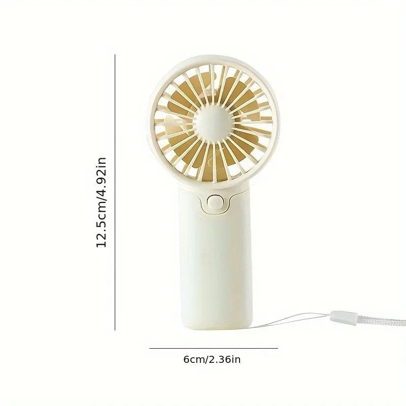 Mini Handheld Fan Portable Fold Desk Cooler Cooling USB Rechargeable 4000MAH - New 🏴