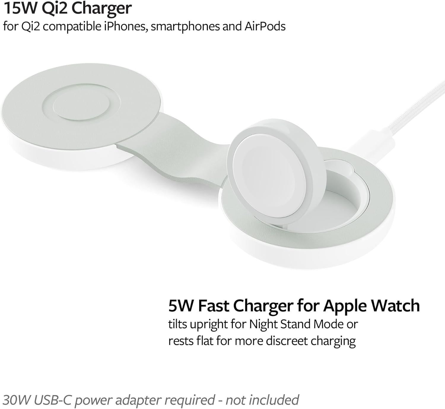 Twelve South Butterfly SE 2-in-1 Qi2 USB-C Charging Station Iridescent - Like new 🏴☑️