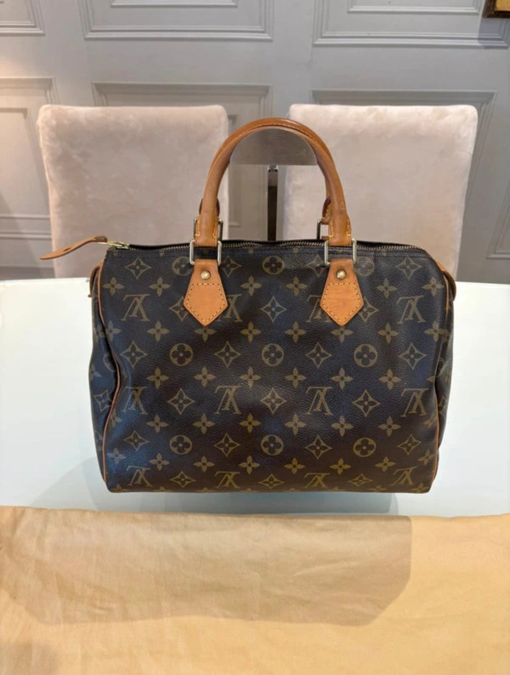 Louis Vuitton Speedy 30-Monogram canvas with dust bag⚫️☑️