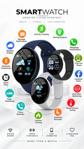 Smart Watch Heart Rate Blood Pressure Fitness Tracker for Men Women Android &  IOS