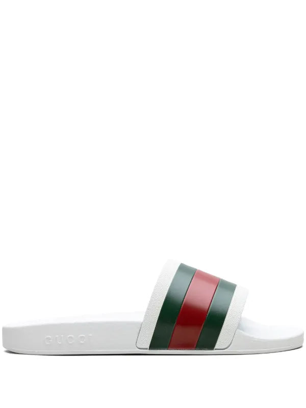 Gucci Pursuit 72 "White/Red/Green" Slides - UK 8