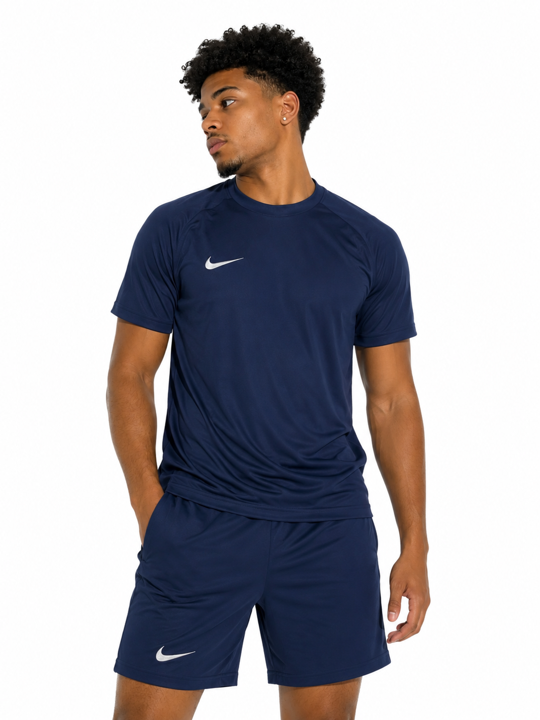 Nike Dri-Fit T-Short & Shorts Set | Navy |