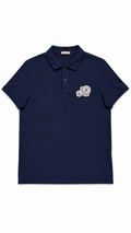 Moncler Double Logo Polo Navy - Authenticity Guaranteed