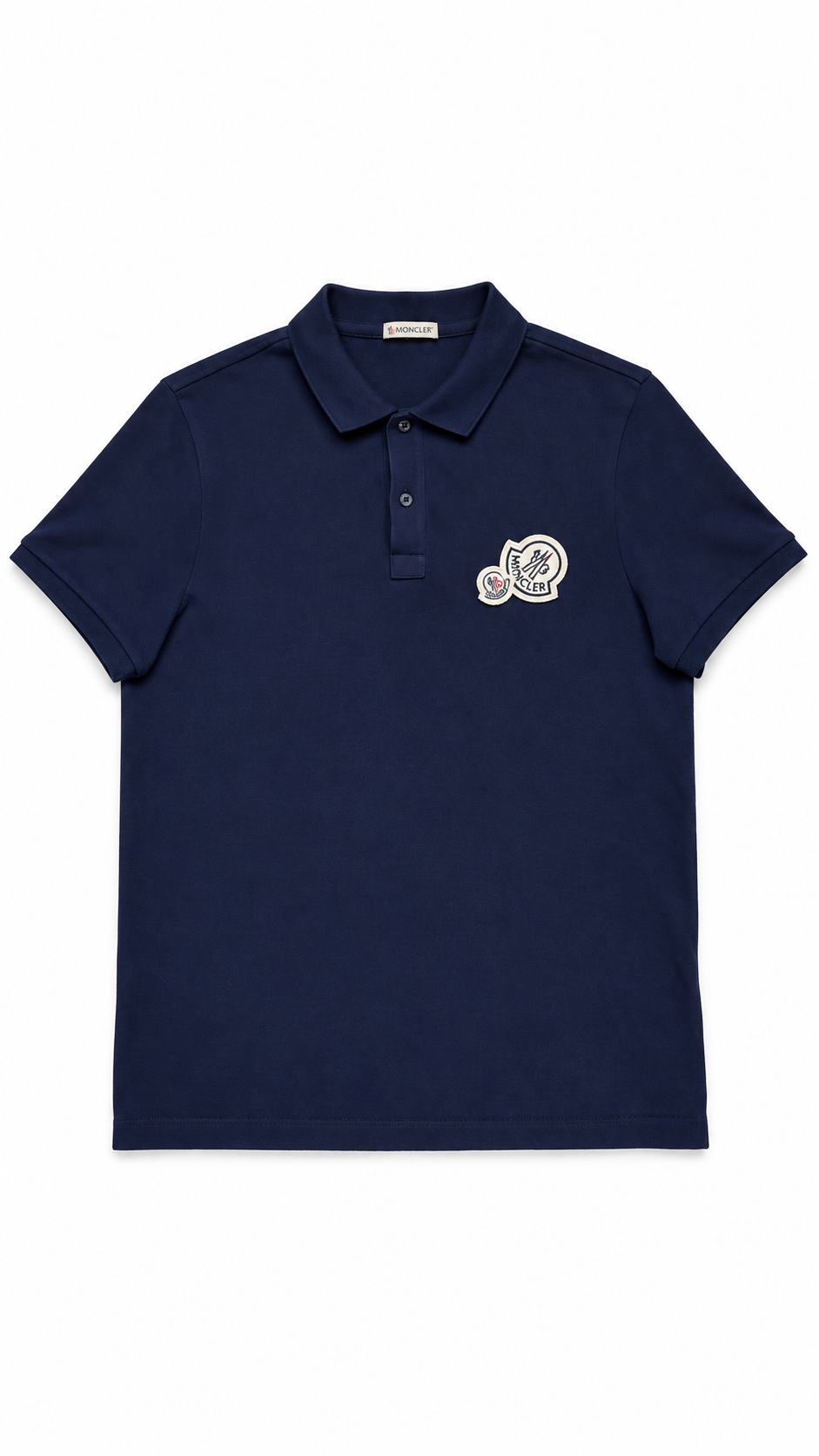 Moncler Double Logo Polo Navy - Authenticity Guaranteed